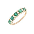Anillo con Esmeralda en Oro Amarillo 14k