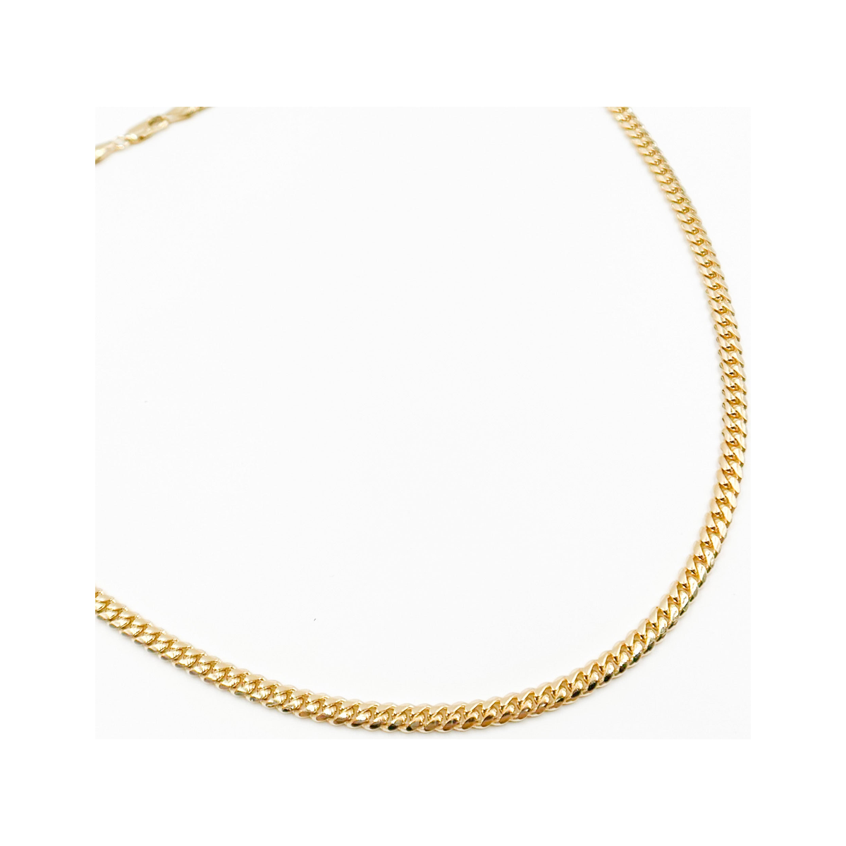 Cadena Barbada (Curb) 24 Pulgadas en Oro Amarillo 14k - Oro Amarillo