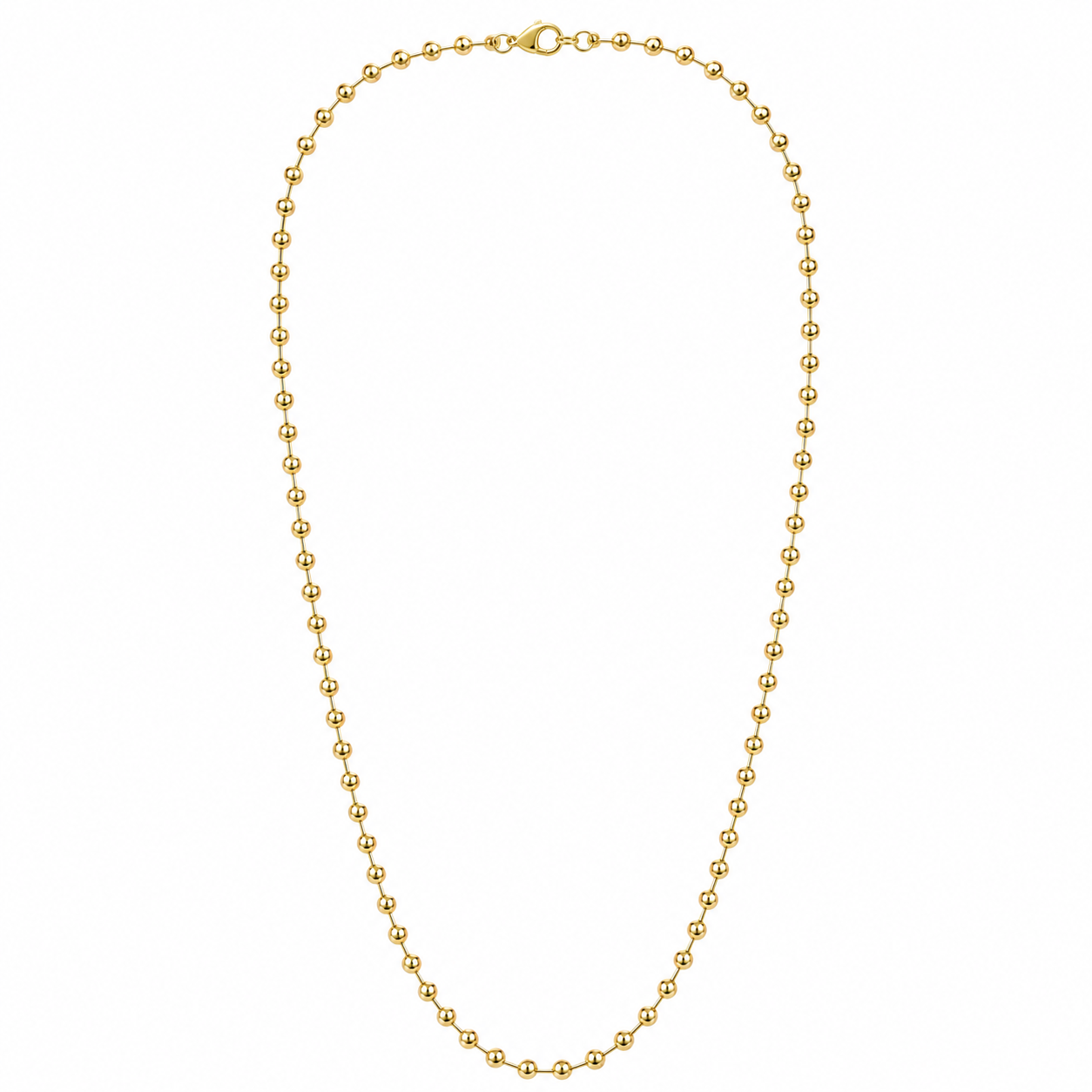 Cadena de Bola 4mm en Oro Amarillo 14k