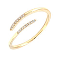 Anillo Single con Diamante en Oro 14k