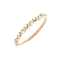 Anillo Banda de Diamantes en Oro Amarillo 14k