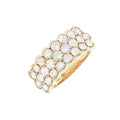 Anillo Banda Ancha de Diamantes en Oro 14k