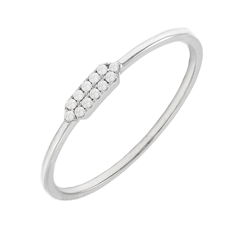 Anillo con Diamante en Oro 14k