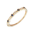 Anillo con Zafiro en Oro Amarillo 14k