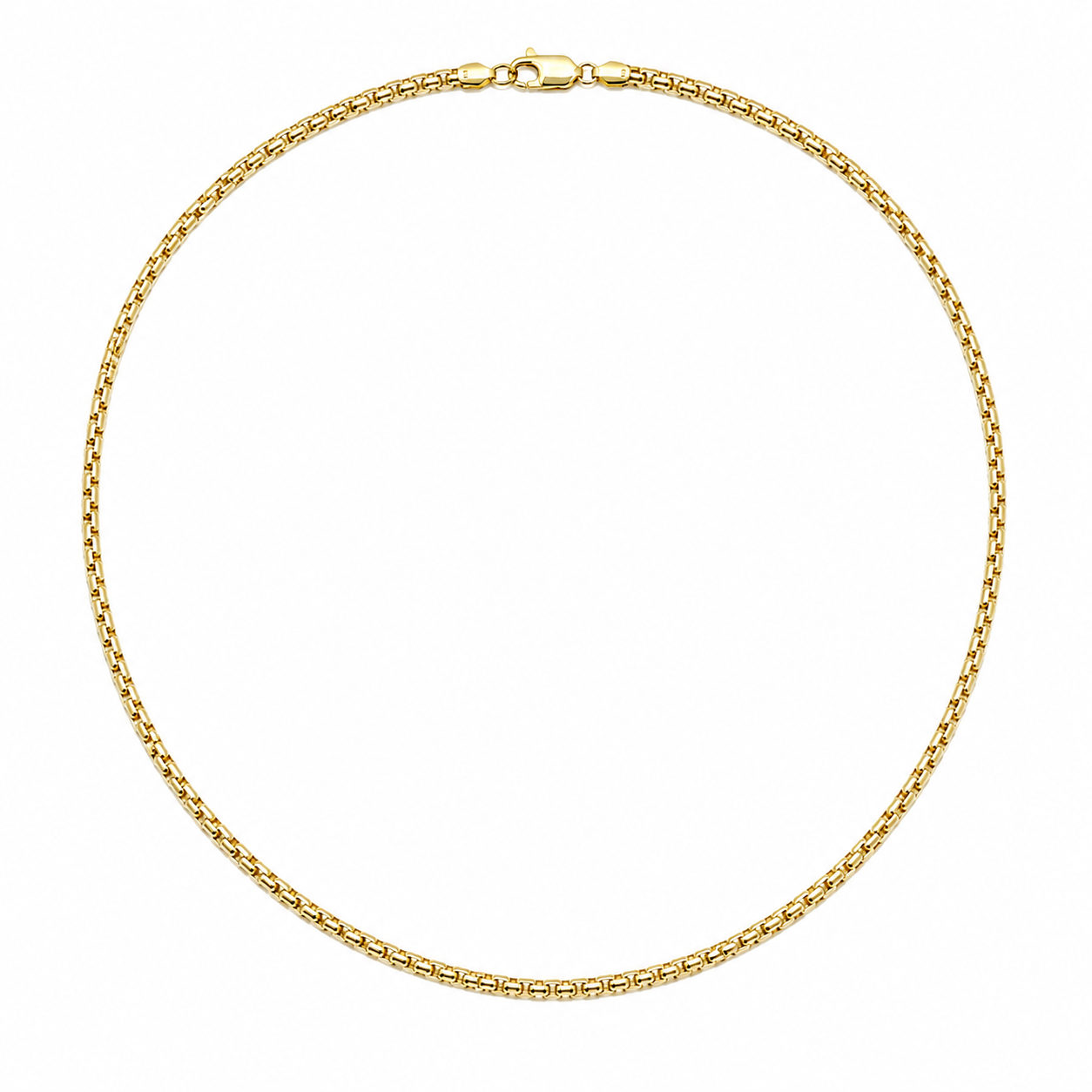 Cadena Veneziana Box Link 3.7mm en Oro Amarillo 14k