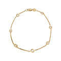 Pulsera Destacada de Diamantes en Oro Amarillo