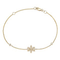 Pulsera Flor con Diamantes