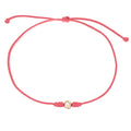 Pulsera Ajustable con Diamante Solitario en Cordón