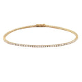Pulsera de Línea de Diamantes en Oro Amarillo