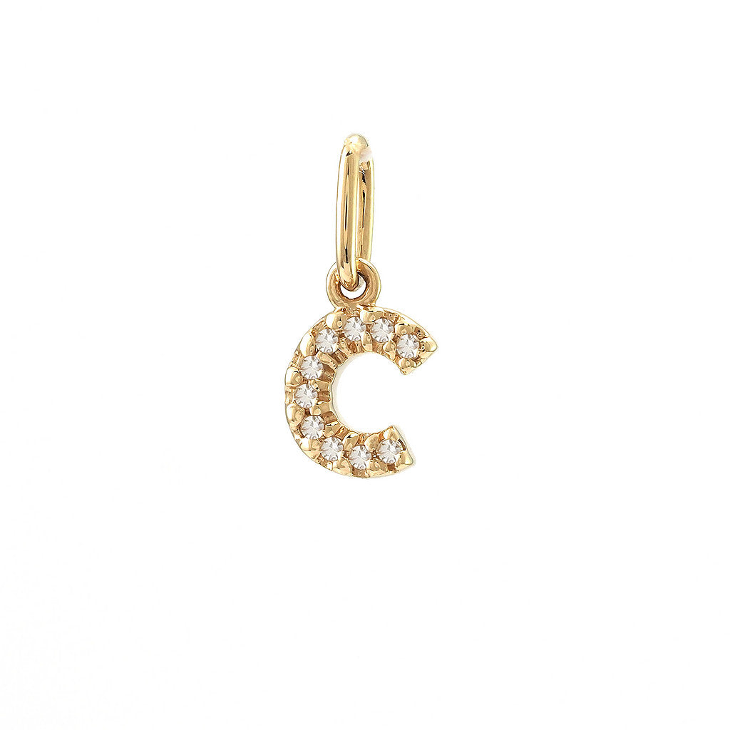 Dije Inicial C Oro Amarillo