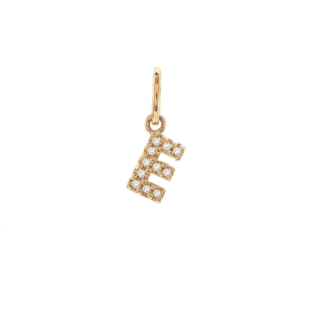Dije Inicial E Oro Amarillo