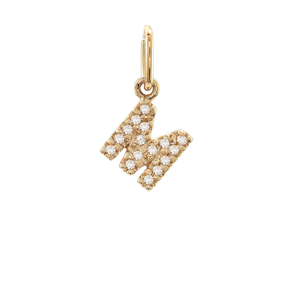 Dije Inicial M Oro Amarillo