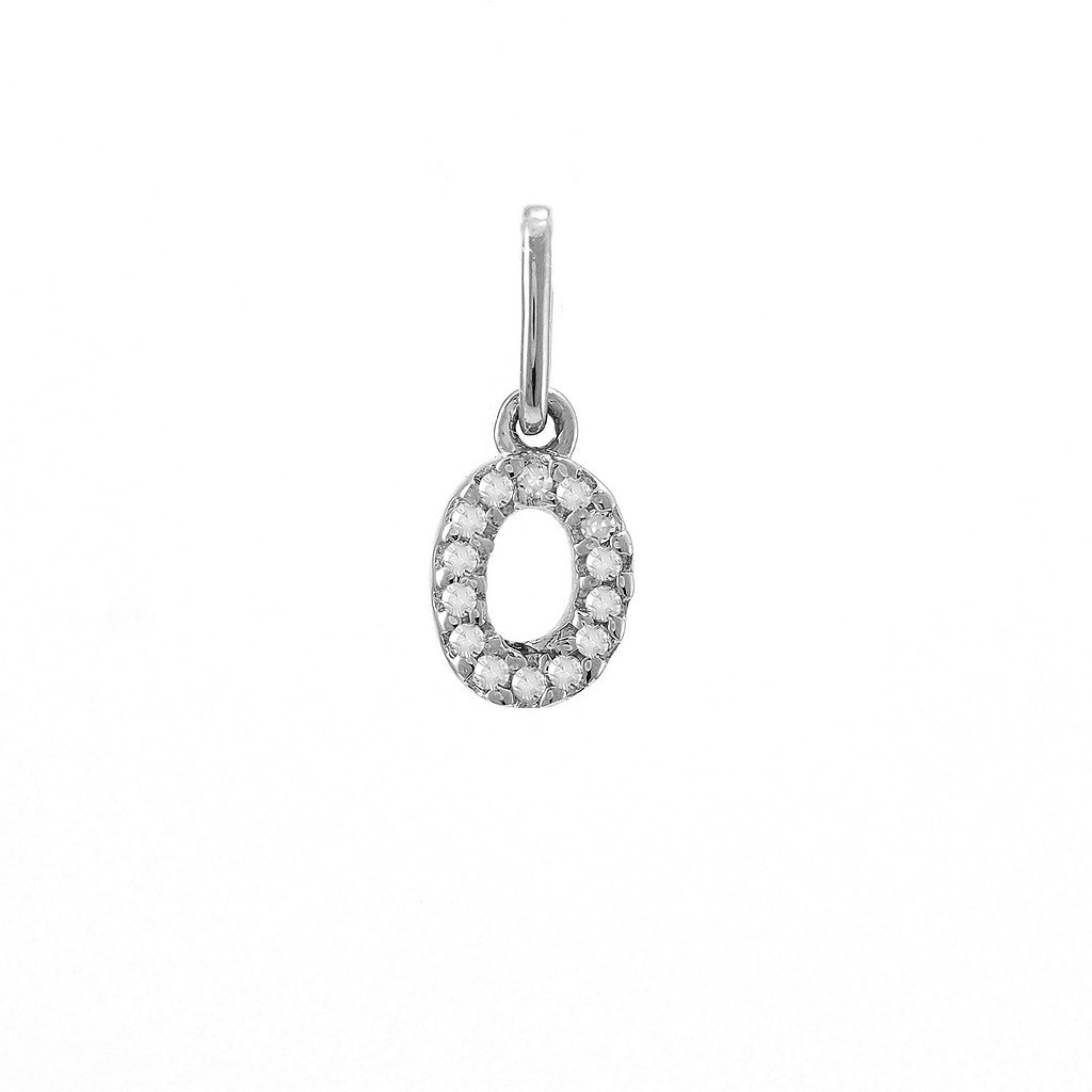 Dije Inicial O Oro Blanco