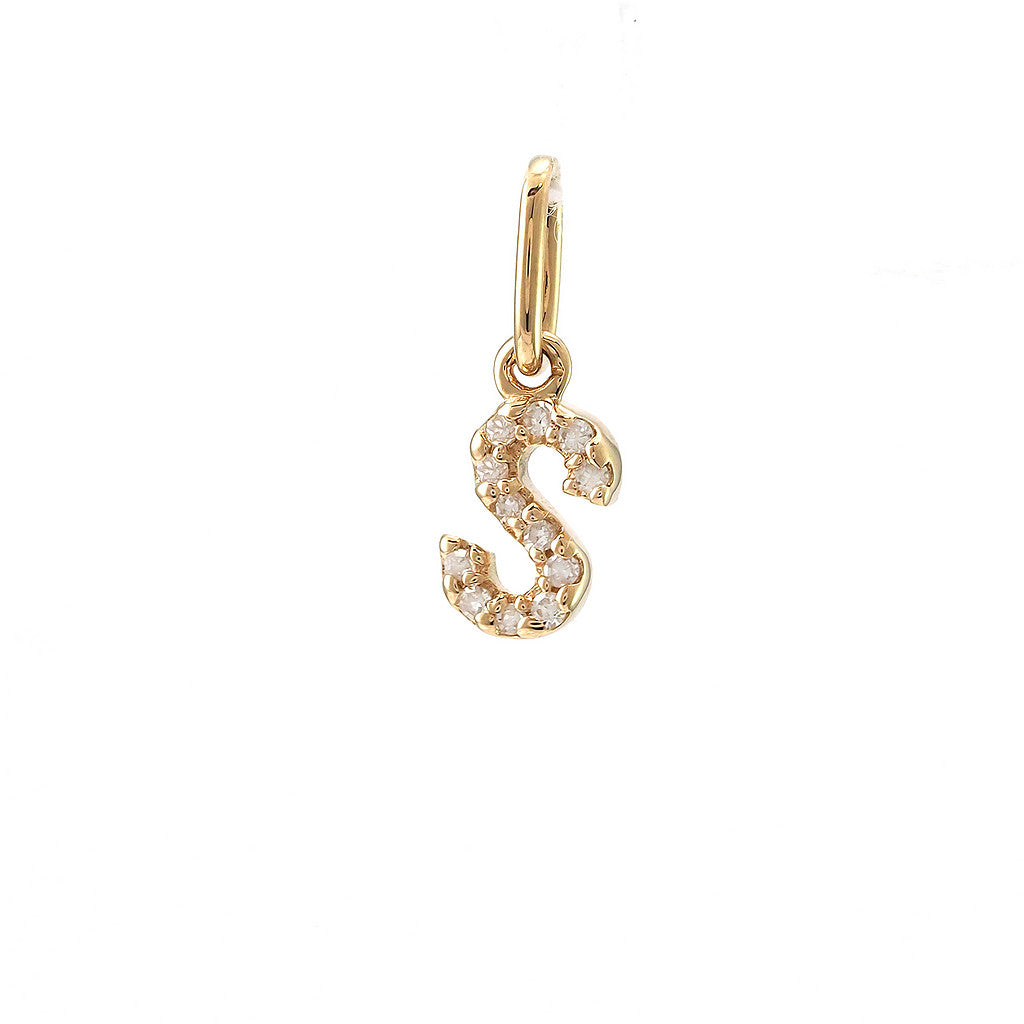 Dije Inicial S Oro Amarillo