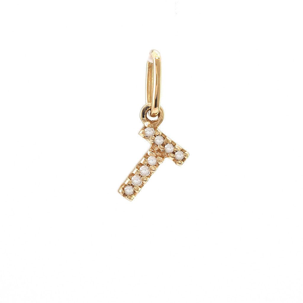 Dije Inicial T Oro Amarillo