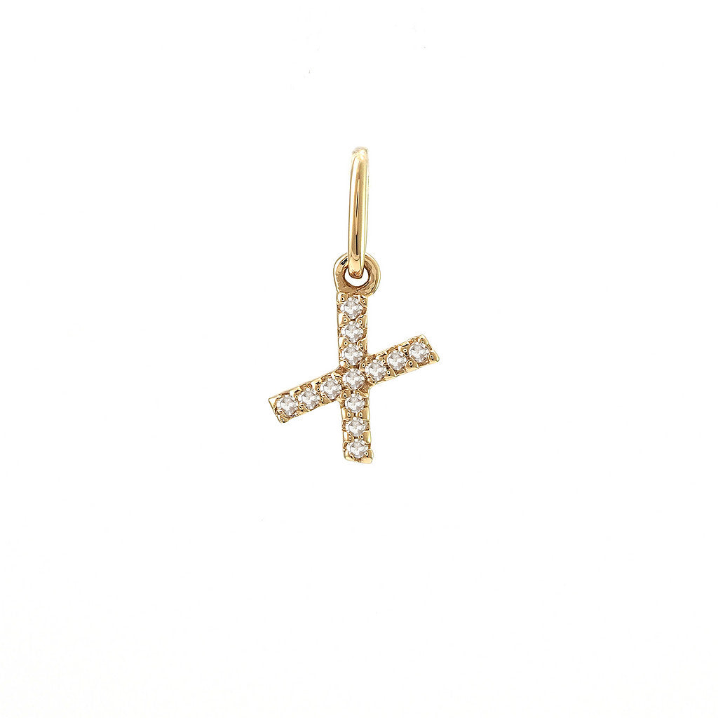 Dije Inicial X Oro Amarillo