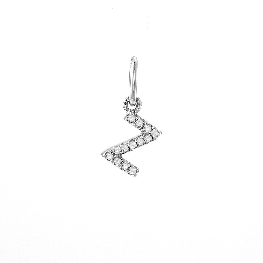 Dije Inicial Z Oro Blanco