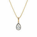 Charm Gota con Diamante de Laboratorio en Oro 14k