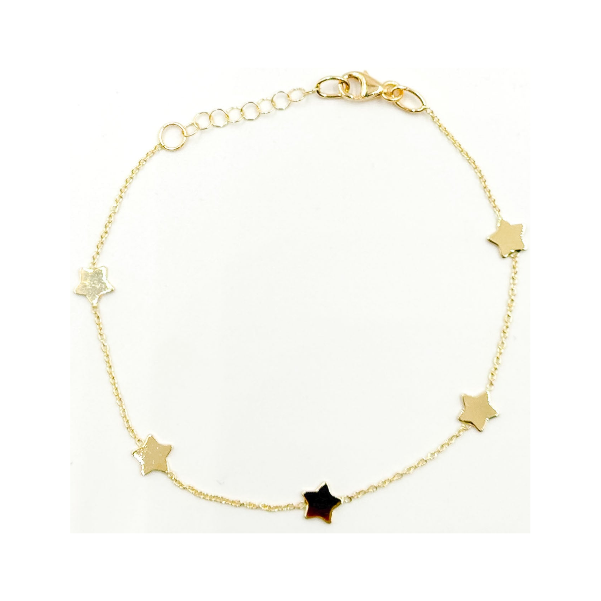 Pulsera Estrella Link en Oro Amarillo 14k - Oro Amarillo