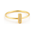 Anillo con Diamantes en Oro Amarillo 14k - Oro Amarillo
