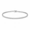 Pulsera Tennis Diamante Lab 3 ct en Oro Blanco 14k