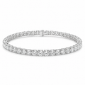 Pulsera Tennis Diamante Lab 7 ct en Oro Blanco 14k