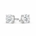 Aretes Stud Diamante Lab 1 ct en Oro Blanco 14k