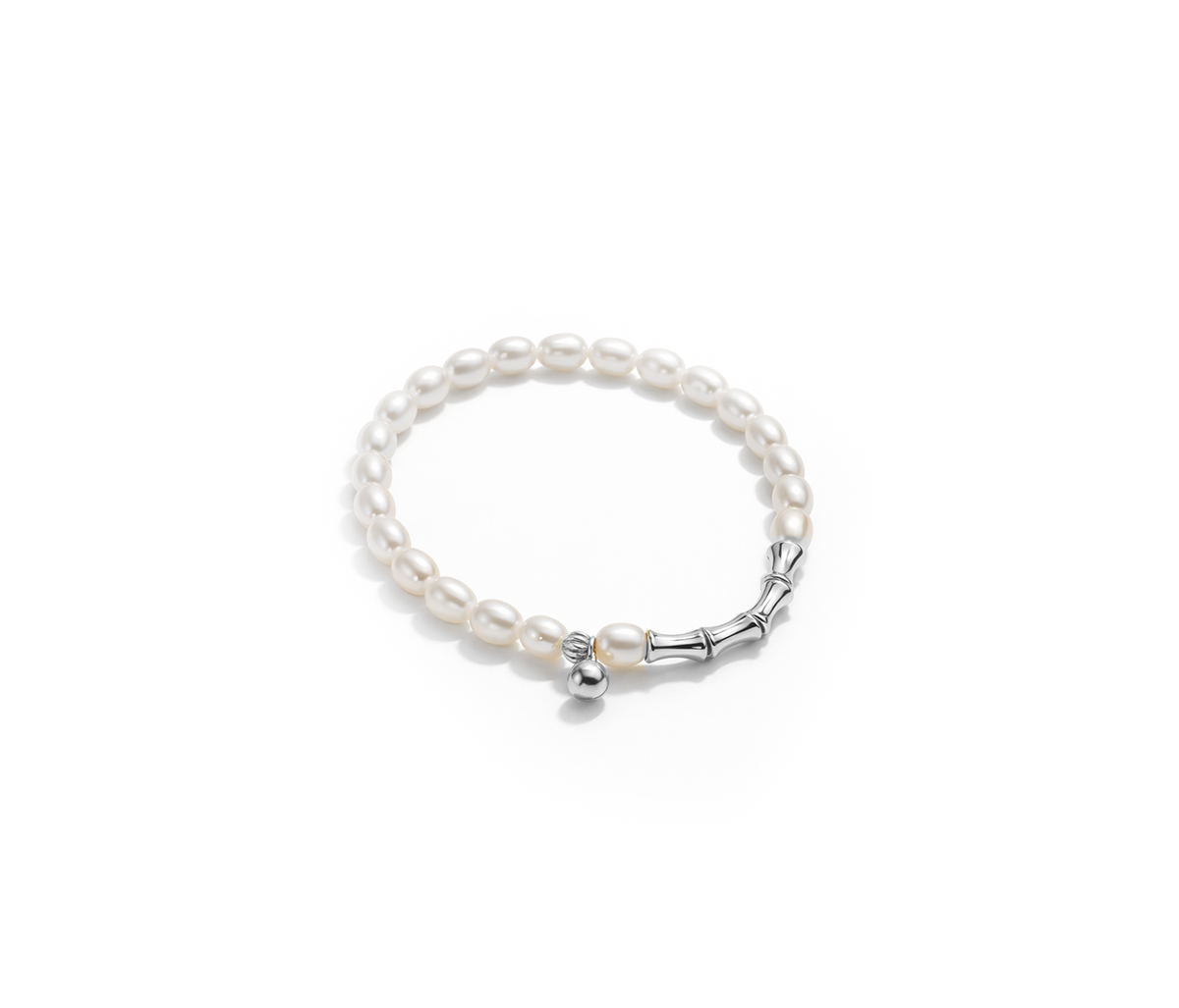 925 STERLING SILVER BRACELETS FRESH WATER PEARL PLAIN
