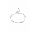 925 STERLING SILVER BRACELETS FRESH WATER PEARL 6INCH+EXTENSION PLAIN