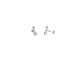 925 STERLING SILVER EARRING CZ SCREWBACK WIDHT-4.30MM HEIGHT-9.08MM THICKNESS-1.70MM