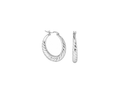 925 STERLING SILVER EARRING HOOP PLAIN WIDTH-26.55MM HEIGHT-28.59MM THICKNESS-4.70MM
