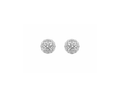 925 STERLING SILVER EARRINGS STUD CZ WIDTH-8.20MM HEIGHT-8.20MM THICKNESS-1.70MM