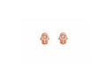 925 STERLING SILVER EARRINGS STUD CZ WIDHT-5.30MM HEIGHT-6.61MM THICKNESS-0.92MM