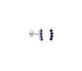 925 STERLING SILVER EARRING CZ SCREWBACK WIDTH-2.69MM HEIGHT-6.96MM THICKNESS-1.37MM