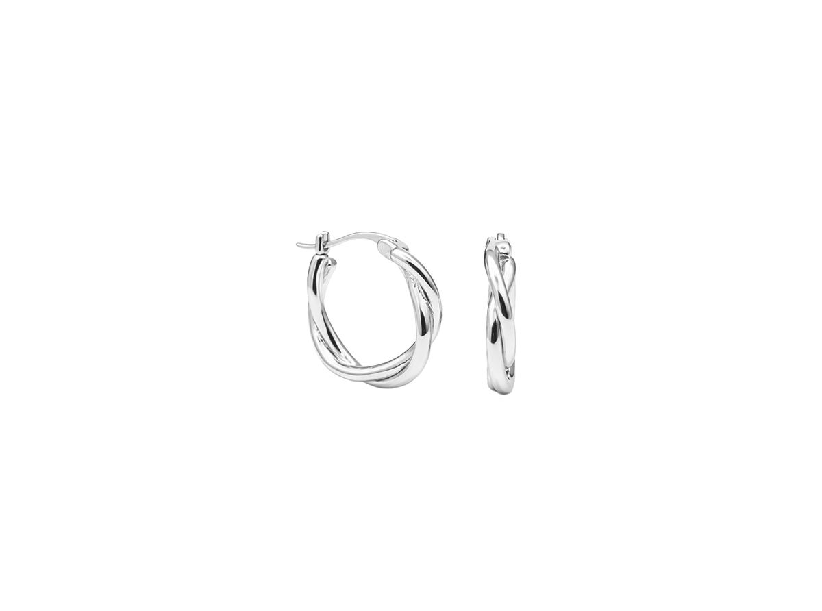 925 STERLING SILVER EARRINGS HOOP PLAIN WIDTH- 18.00MM HEIGHT-19.00MM THICKNESS-2.00MM