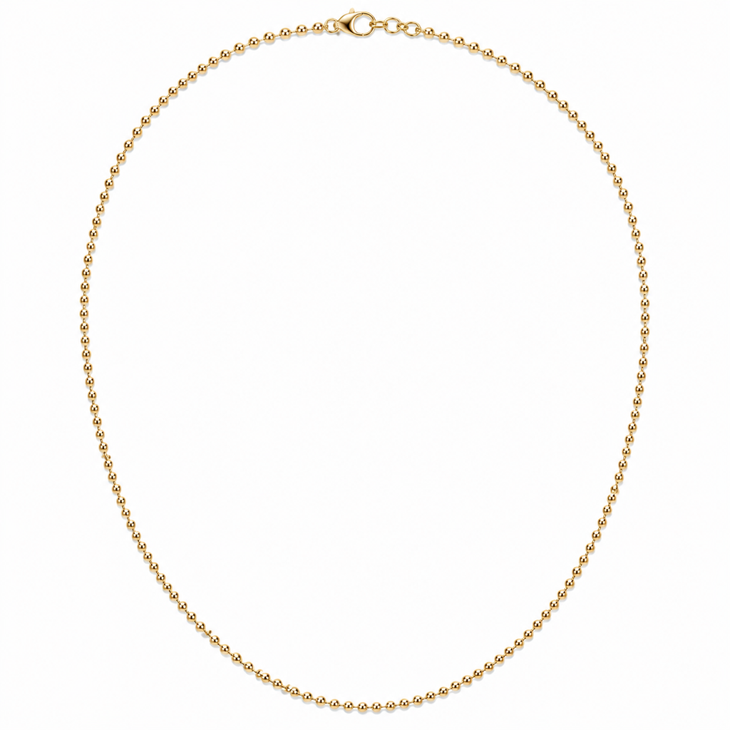 Cadena Bola 2mm en Oro Amarillo 14k