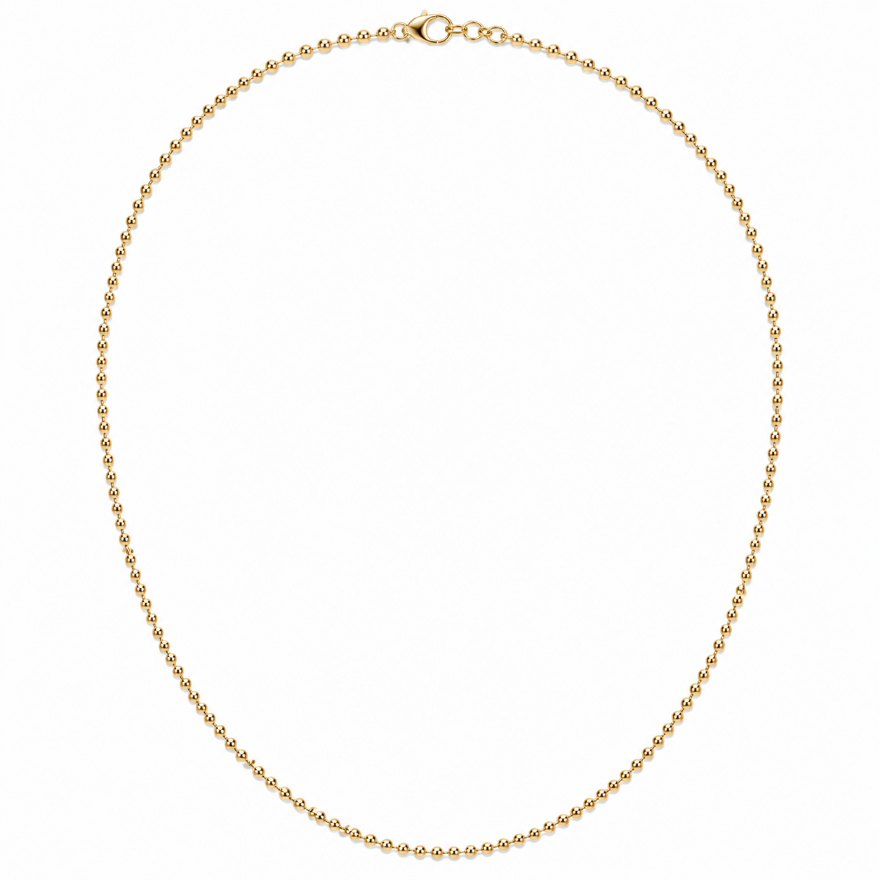 Cadena Bola 2mm en Oro Amarillo 14k