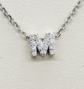 Collar de plata 925 con dije inicial M