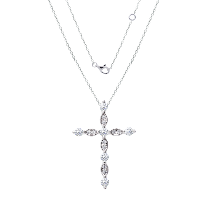 Collar de plata 925 con dije de cruz